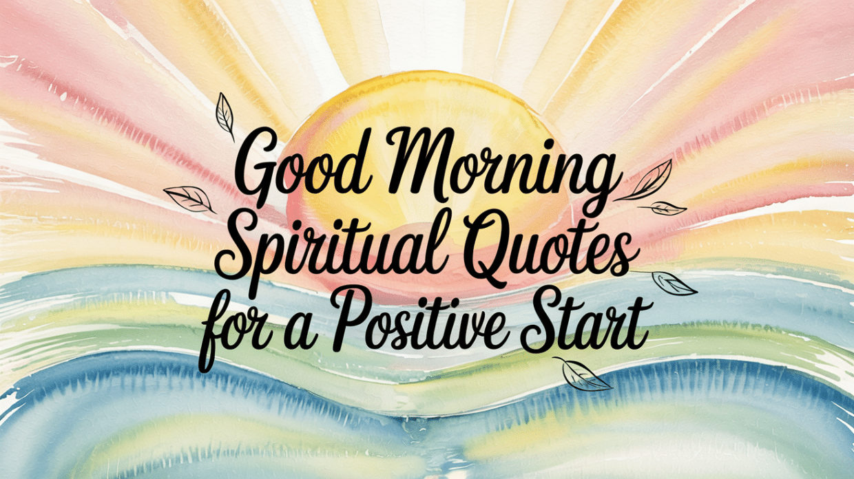 Good Morning Spiritual Quotes for a Positive Start